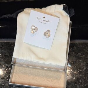 Kate Spade Crystal Silver Earrings